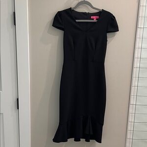 NWTT Betsey JoHnson Black Midi Dress Size 0
